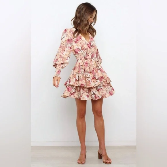 Petal & Pup Long Sleeve Floral Dress - Picture 2 of 7